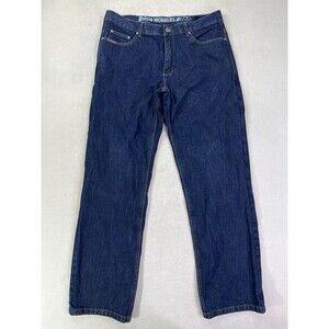 Bilt Iron Workers Dark Wash Knee Pads Motorcycle Riding Jeans Mens Fitting 36x32